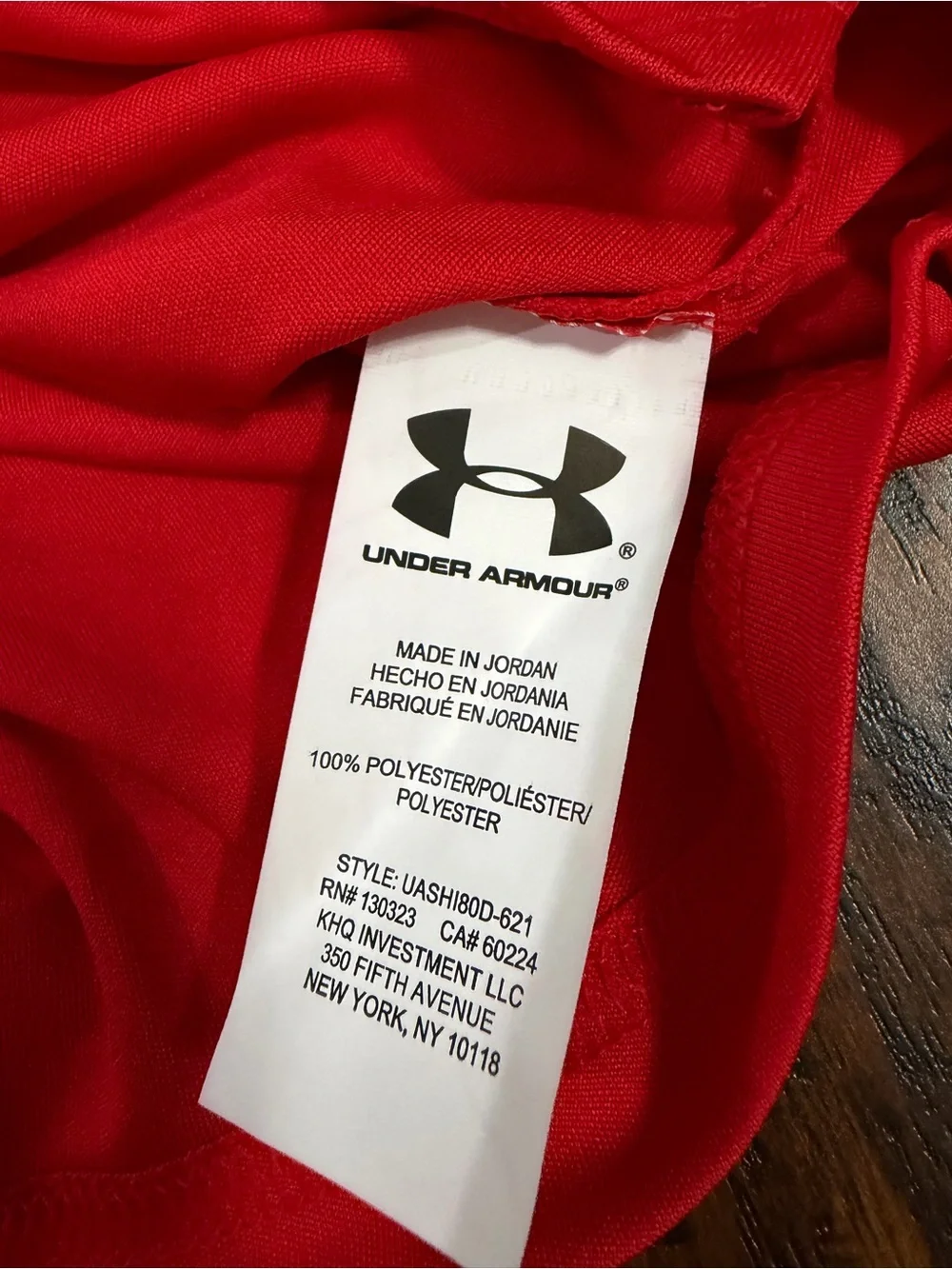 Under Armour Boys Red Polo with Black Athletic Shorts Size 4T